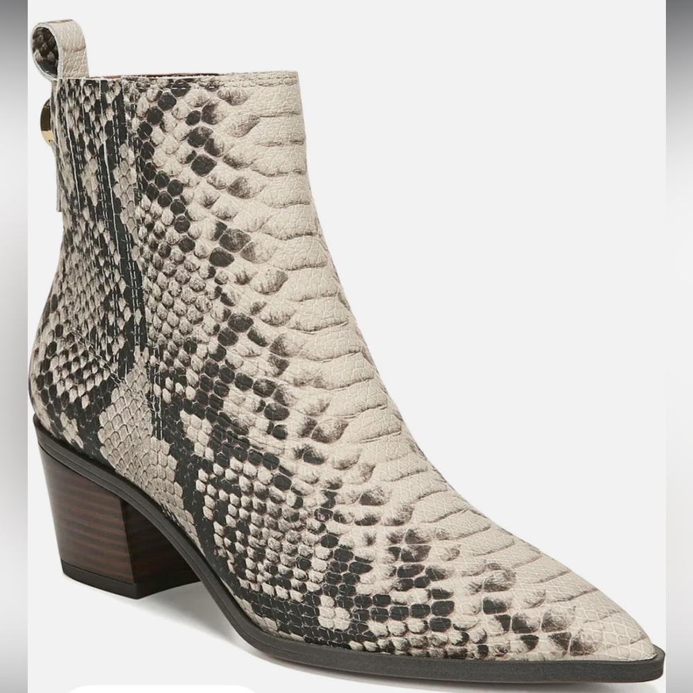 Franco Sarto Shay Roccia Block Heel Boot - Size 7